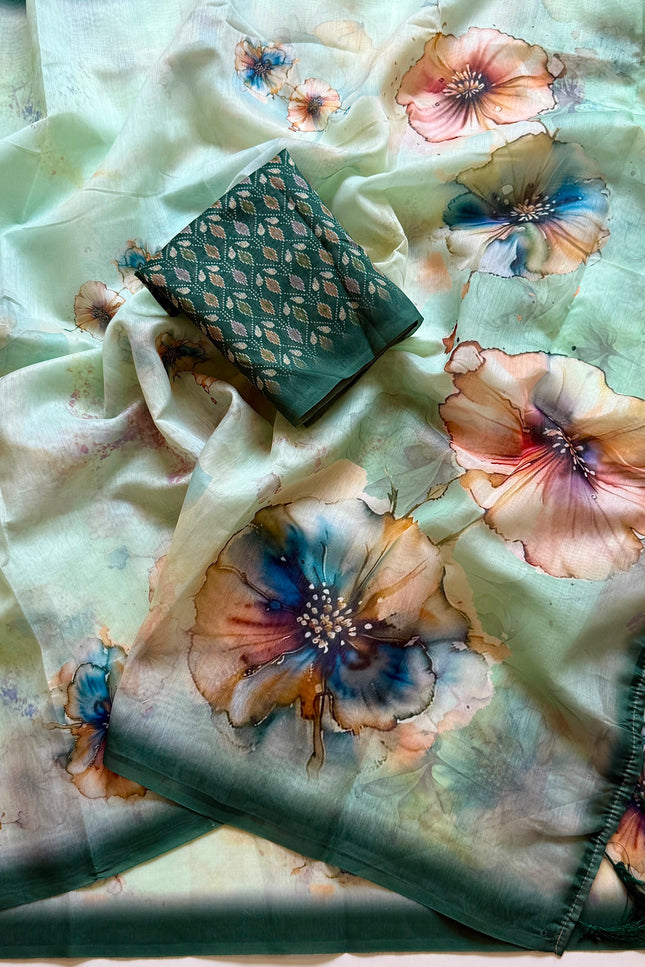 Soft cotton silk saree SS402