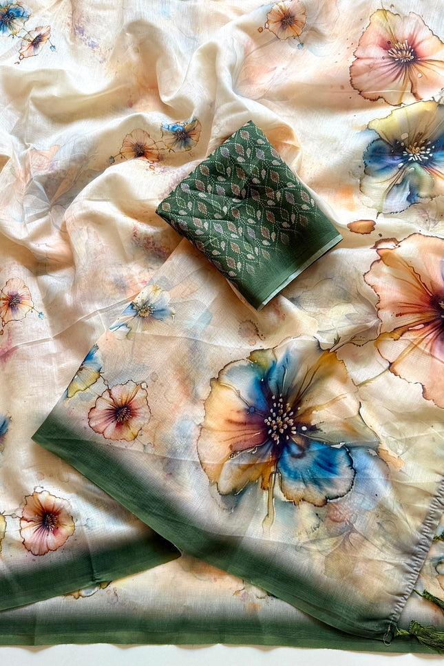 Soft cotton silk saree SS402