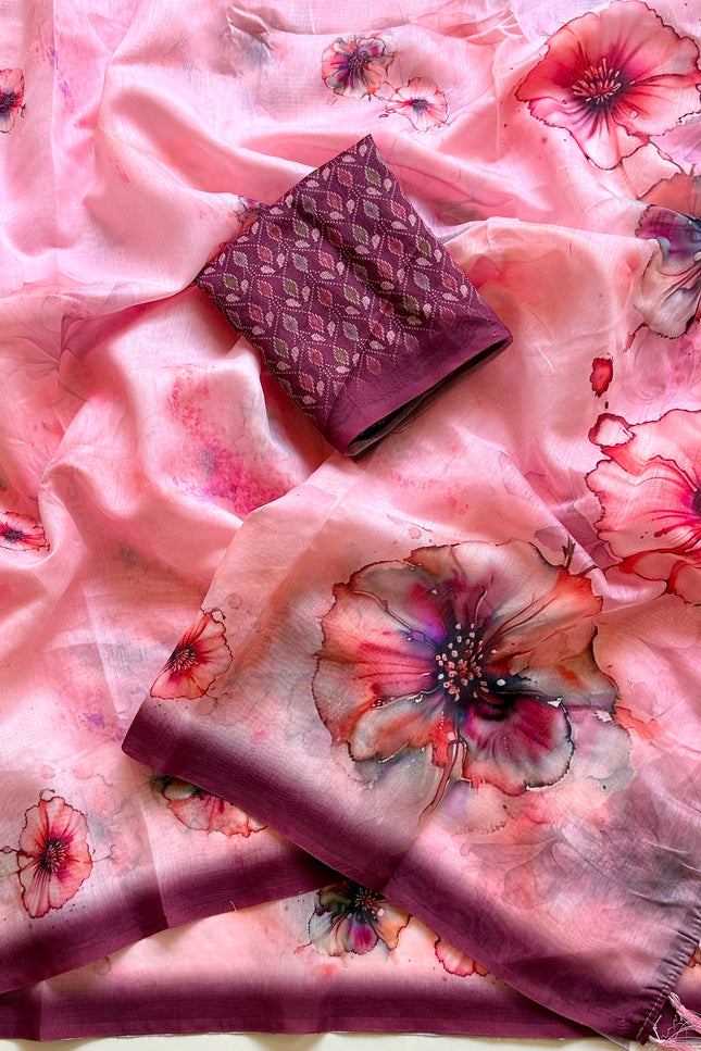 Soft cotton silk saree SS402