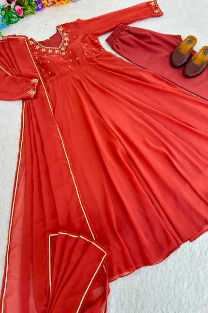 Party Wear Look Fox Gerorrget Gown  SS404