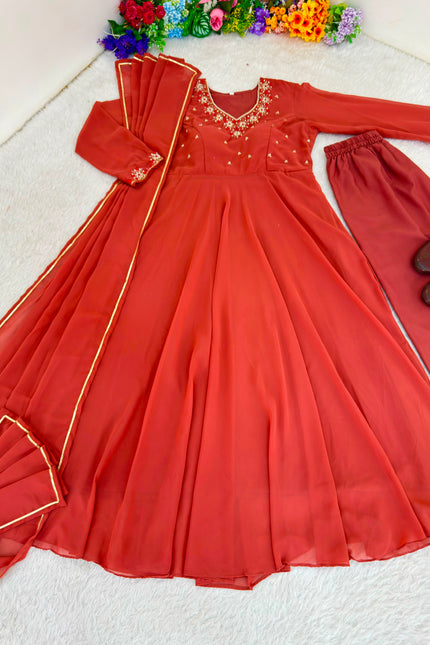 Party Wear Look Fox Gerorrget Gown  SS404