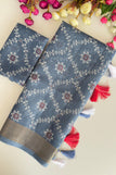 blouse unstitched / blue