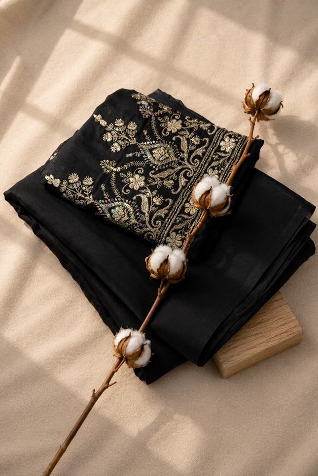 Soft silk plain saree SS407