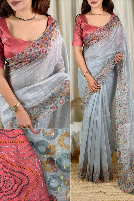 A piece of art Wrapped in saree SS418