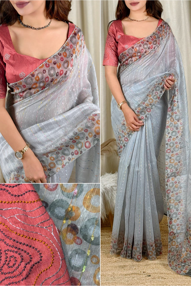 A piece of art Wrapped in saree SS418