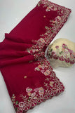Blouse unstitched / red