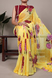 unsitched blouse / yellow
