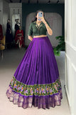 S-36 upto XL-42 fits free size alteration compulsary / purple