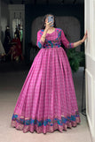 S-36 upto XL-42 fits free size alteration compulsory / pink