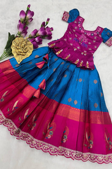 kids pattu lehanga SS462
