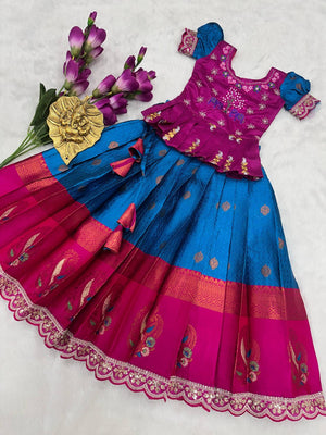 blue & pink