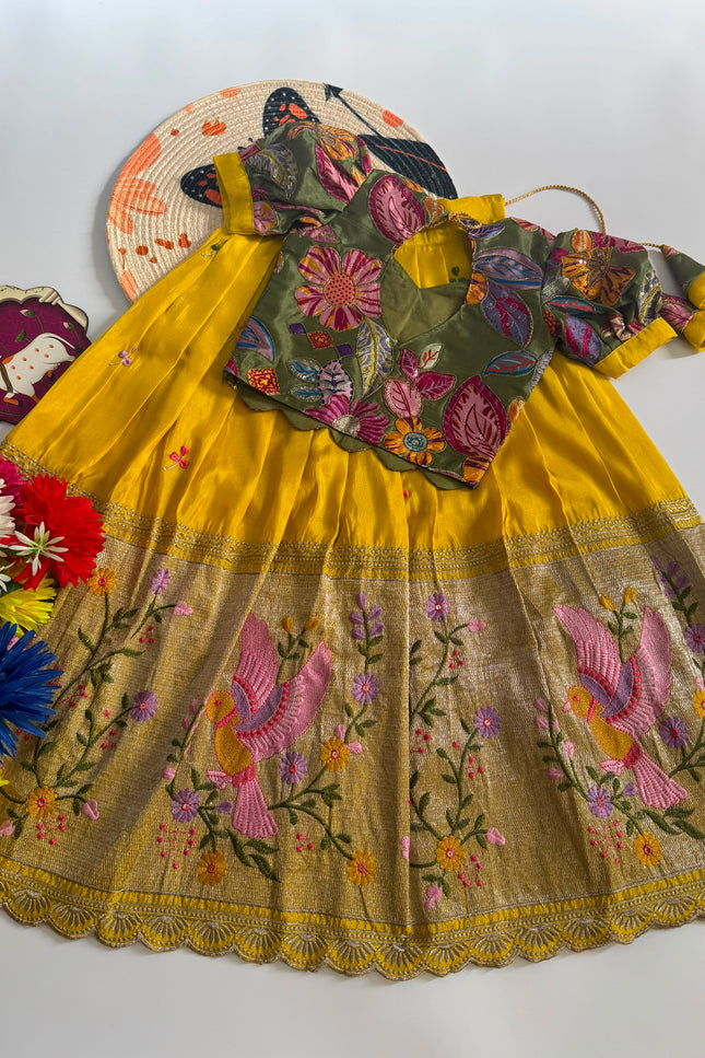 Premium Embroidered Kids Lehenga  SS450