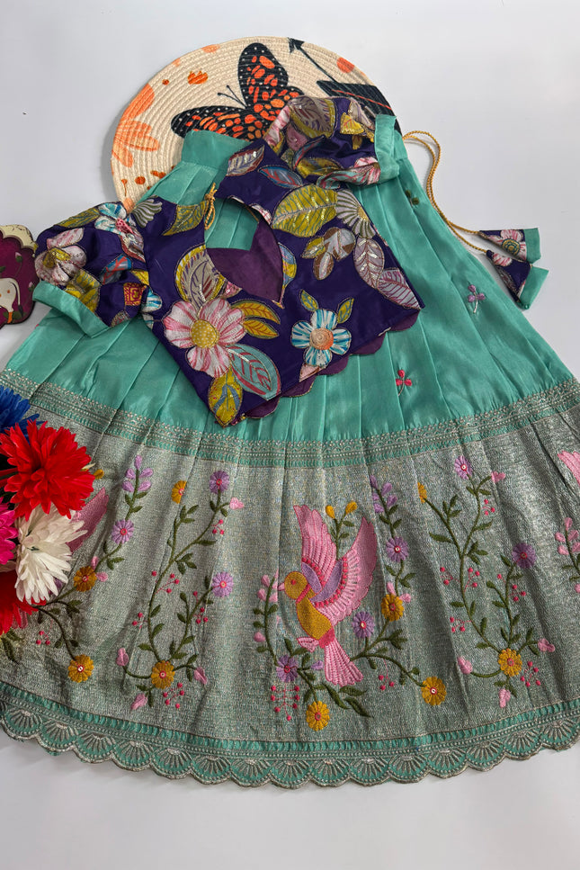 Premium Embroidered Kids Lehenga  SS450