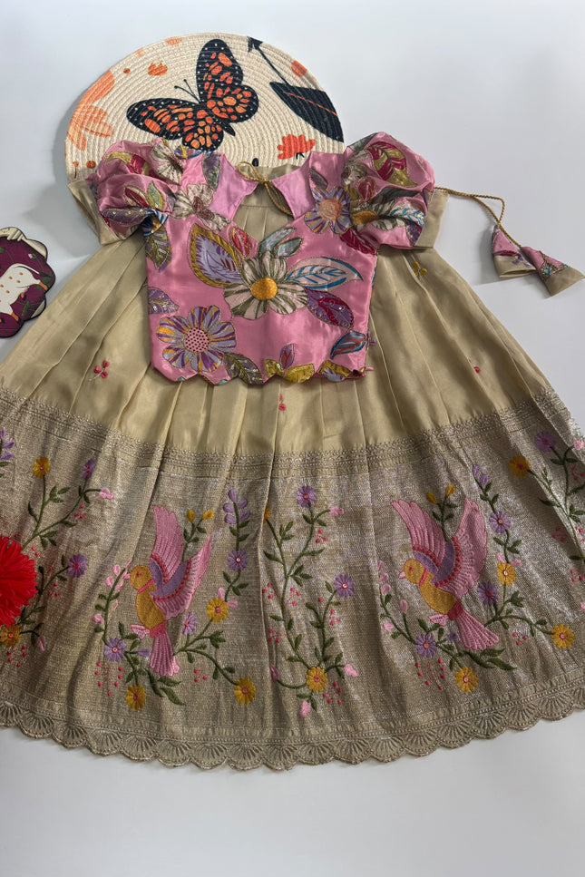 Premium Embroidered Kids Lehenga  SS450