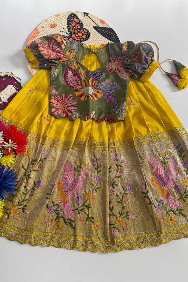 Premium Embroidered Kids Lehenga  SS450
