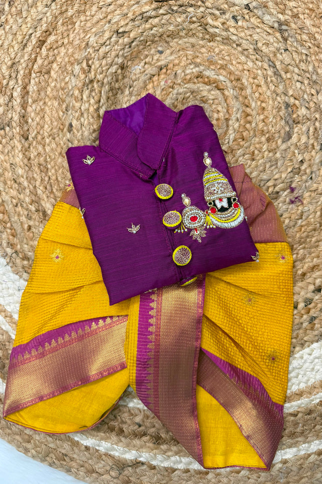 Kurta with Dhoti father son combo SS471