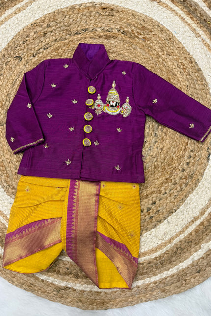 Kurta with Dhoti father son combo SS471