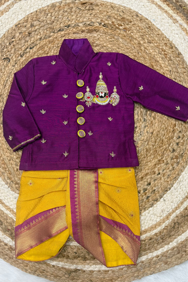 Kurta with Dhoti father son combo SS471