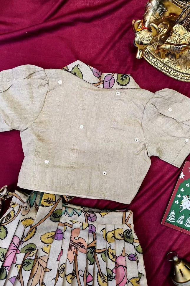 Girls Kalamkari Skirt & Top set SS451
