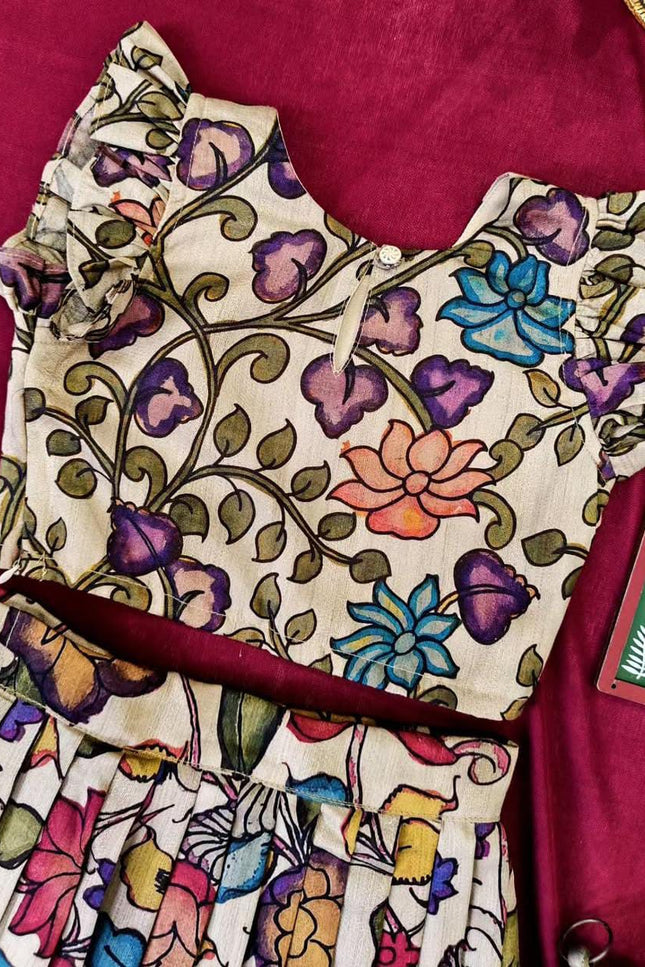Girls Kalamkari Skirt & Top set SS451