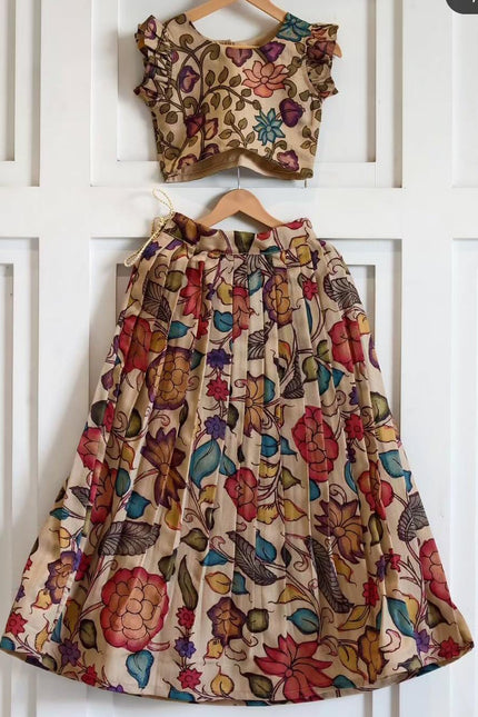 Girls Kalamkari Skirt & Top set SS451