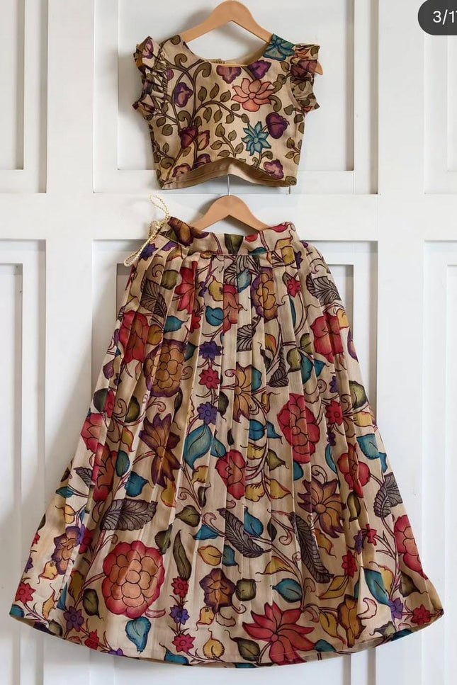 Girls Kalamkari Skirt & Top set SS451
