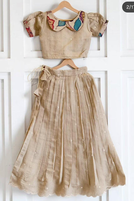 Girls Kalamkari Skirt & Top set SS451