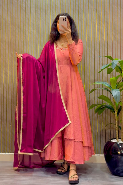 Designer Maggam Work Festival Gown SS454