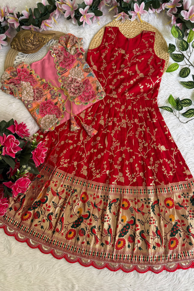 Kids Gown with Coat SS455