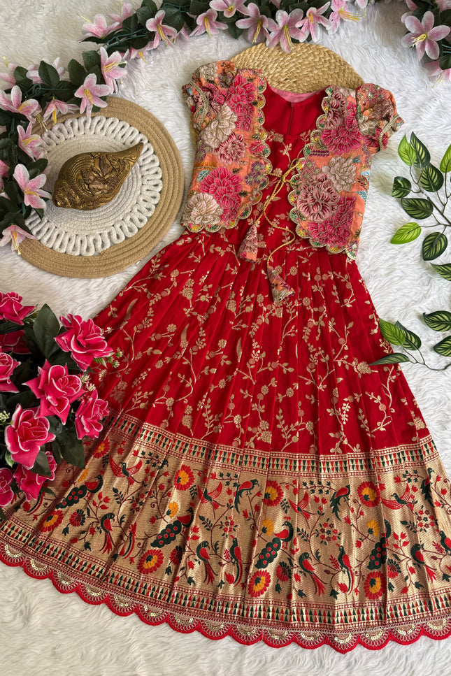 Kids Gown with Coat SS455
