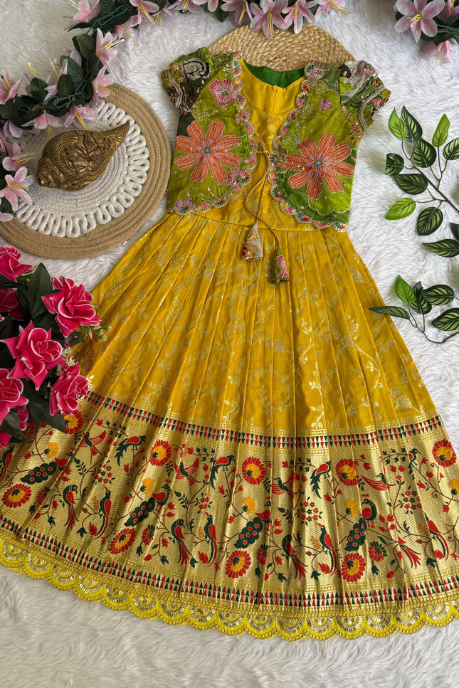 Kids Gown with Coat SS455