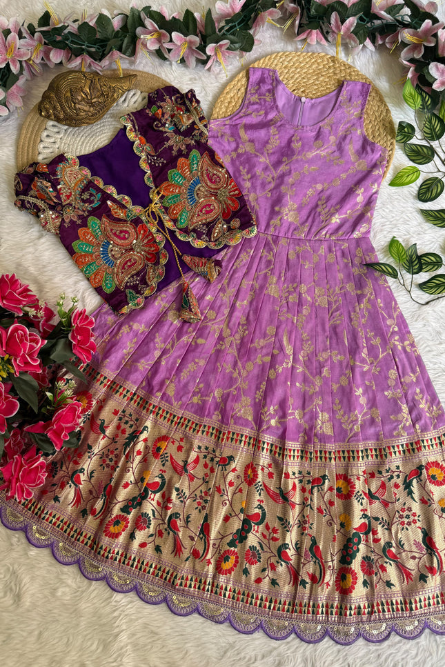 Kids Gown with Coat SS455