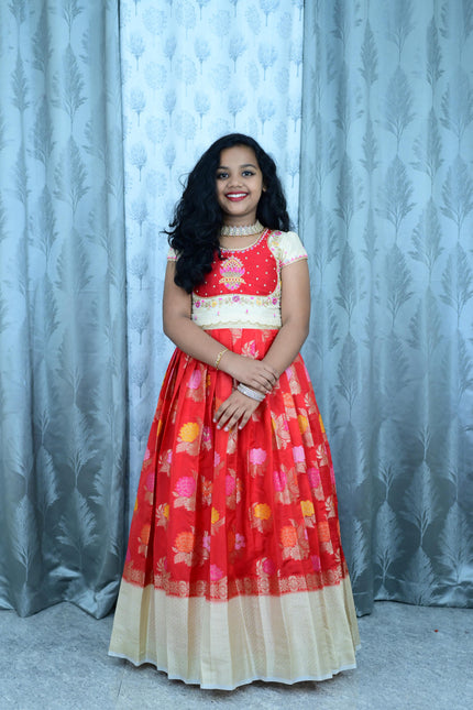 Banaras Silk kids lehanga SS469