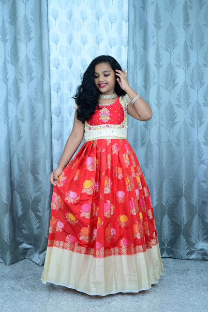 Banaras Silk kids lehanga SS469