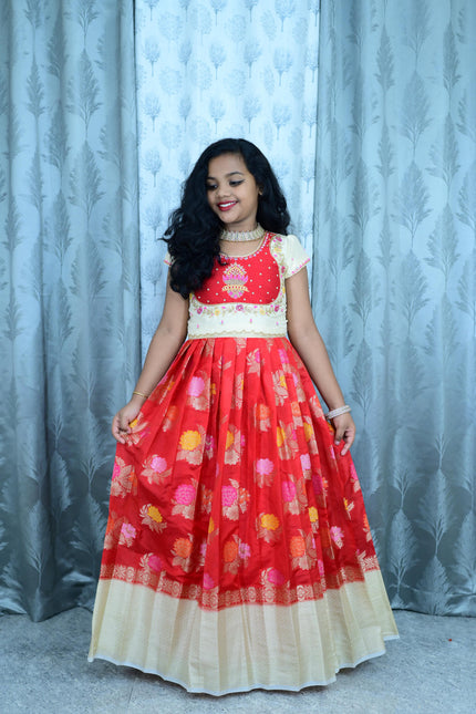 Banaras Silk kids lehanga SS469