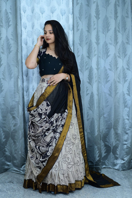 Kalamkari lehangas SS467