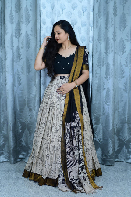 Kalamkari lehangas SS467