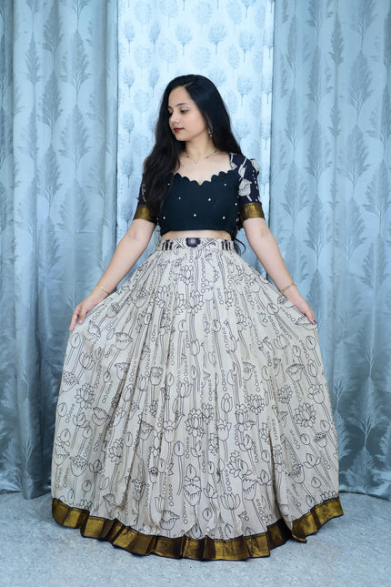 Kalamkari lehangas SS467