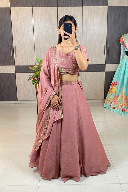 Rangoli Crush Silk Lehenga SS481