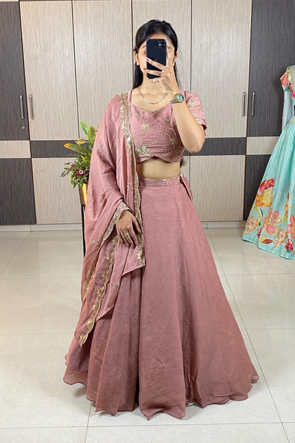 Rangoli Crush Silk Lehenga SS481