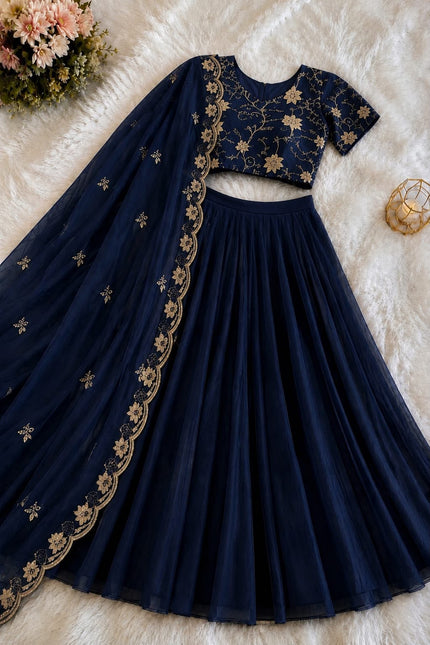 Rangoli Crush Silk Lehenga SS481