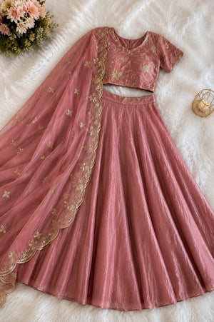 Dusky rose pink