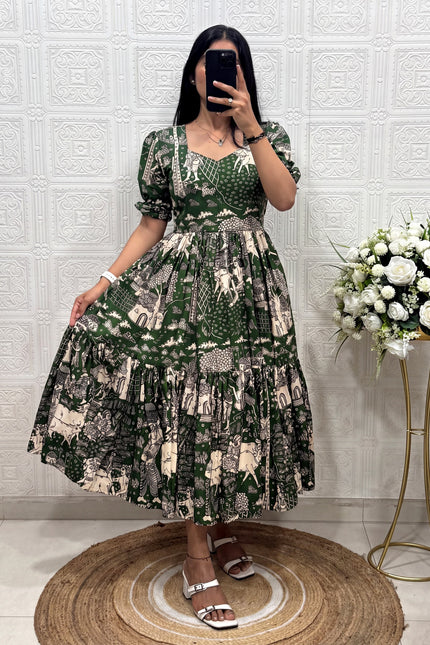 SS458  kalamkari frock