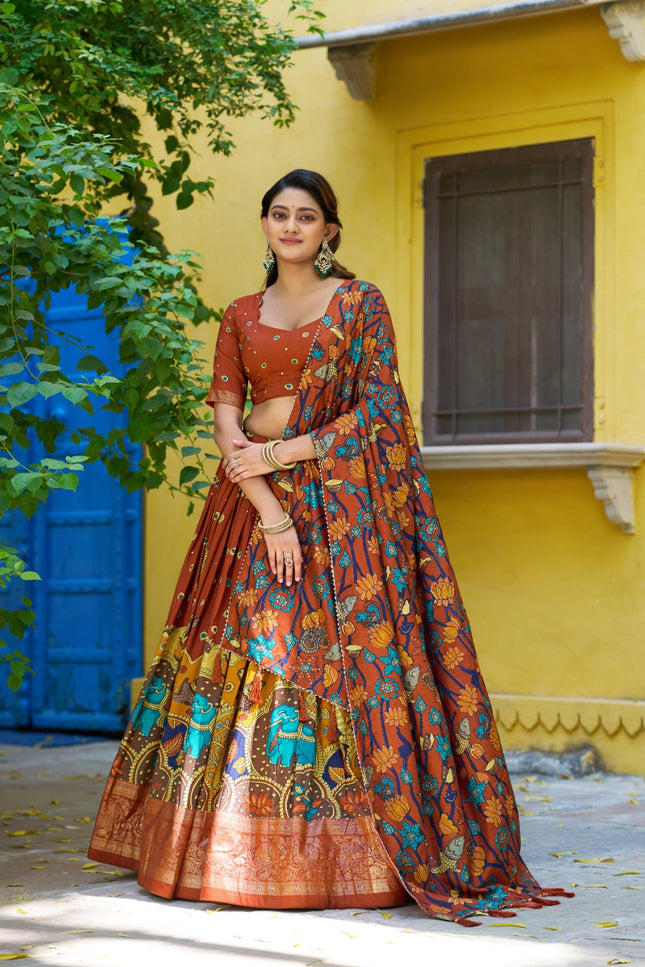 kalamkari lehenga SS483
