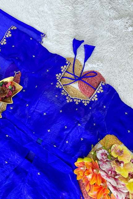 Beautiful Heavy Space Silk Lehenga choli Set Double Frill SS538