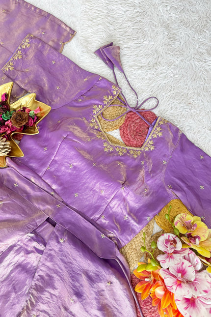 Beautiful Heavy Space Silk Lehenga choli Set Double Frill SS538