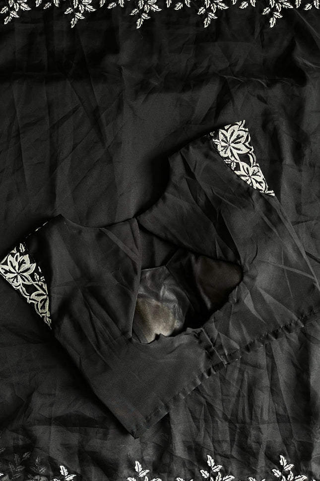 black saree SS847