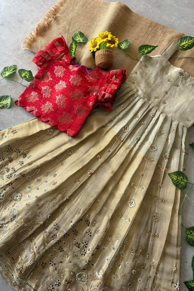 Half & Half Concept Girls gown  SS830