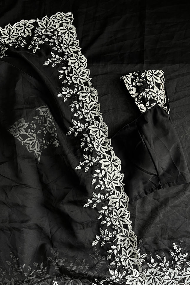 black saree SS847