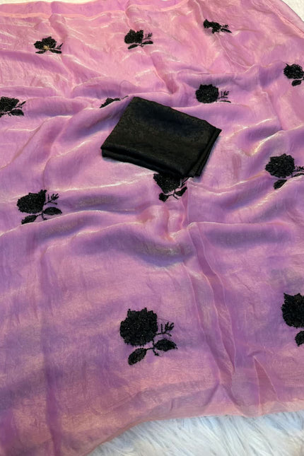 Pure space fendy silk  Sarees  SS832